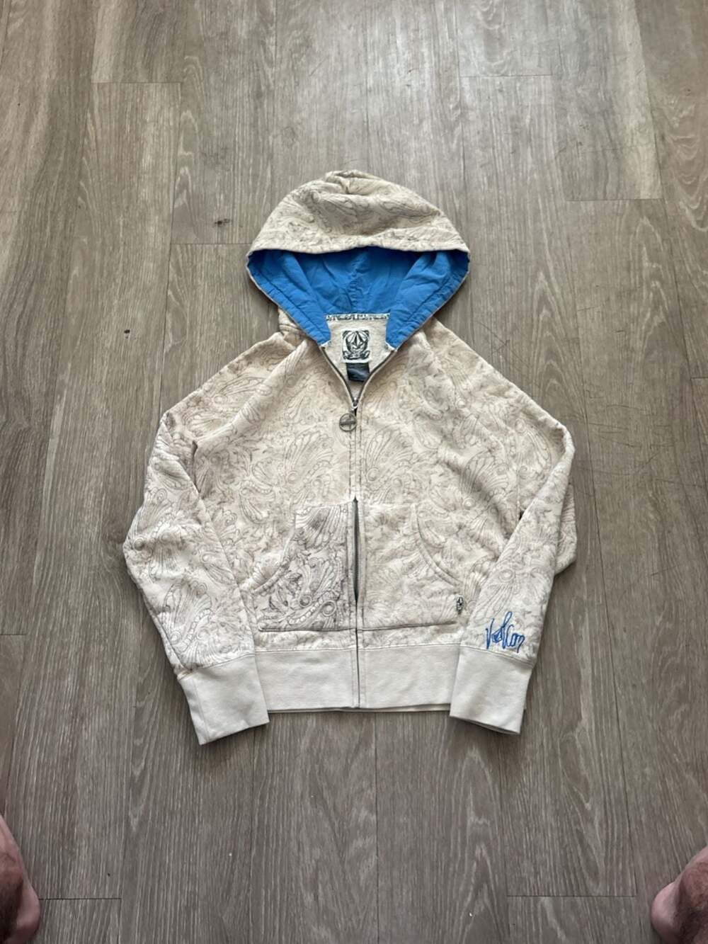 Volcom Vintage Wallpaper Print Full Zip Hoodie